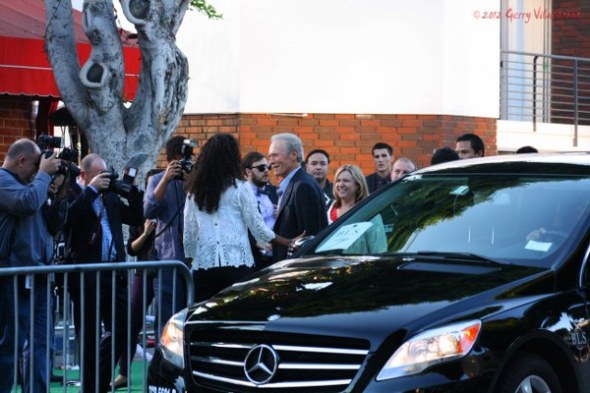 Clint Eastwood arrives at the premiere of Trouble With The Curve.