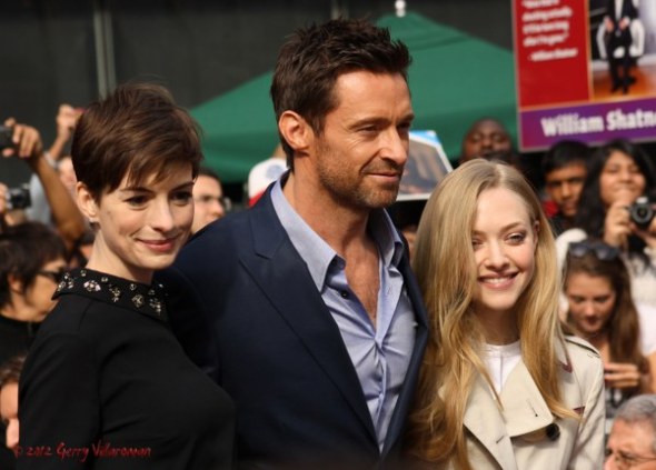 Anne Hathaway, Hugh Jackman, Amanda Seyfried