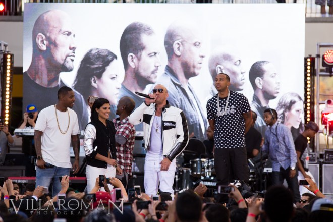 DJ Damage, DJ Hannah Rad, Tyrese Gibson, Vin Diesel, Ludacris